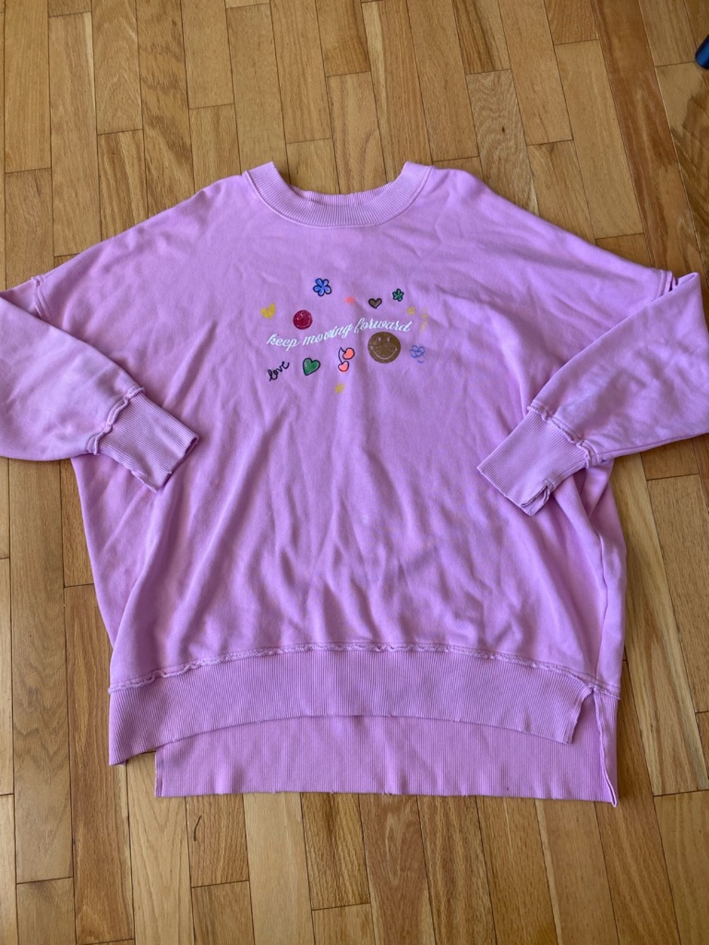Aerie pink crew neck sweater
